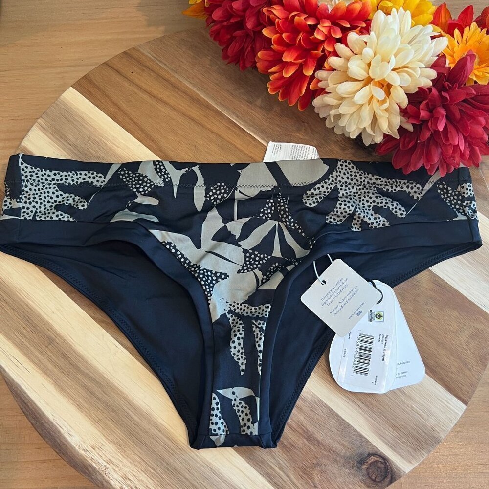 prAna Womens Upswell Swimsuit Bottom LARGE IN Seaside UPF 50+